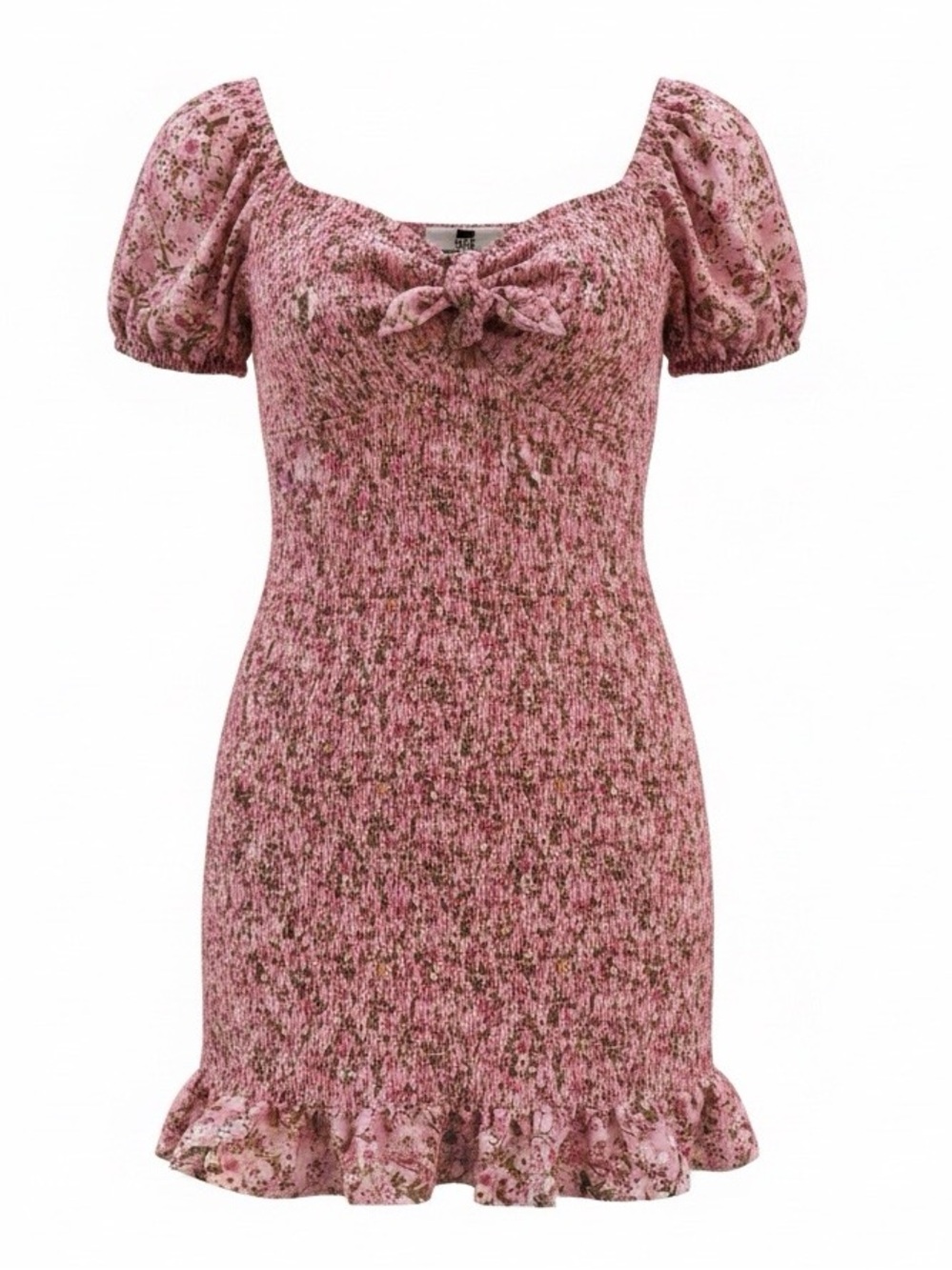 Madden NYC Floral Smocked Mini Sundress